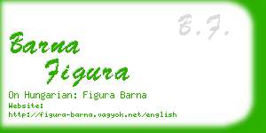 barna figura business card